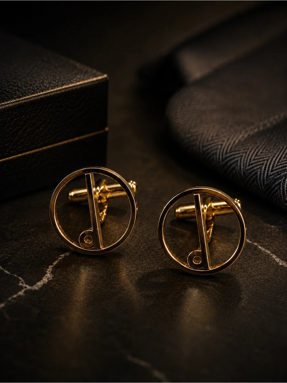 Alfred Dunhill Men’s Gold-Tone Cufflinks | Excellent Condition | Authentic